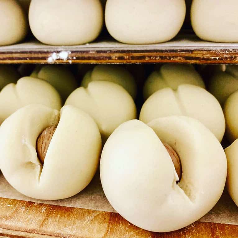 marzipan peaches
